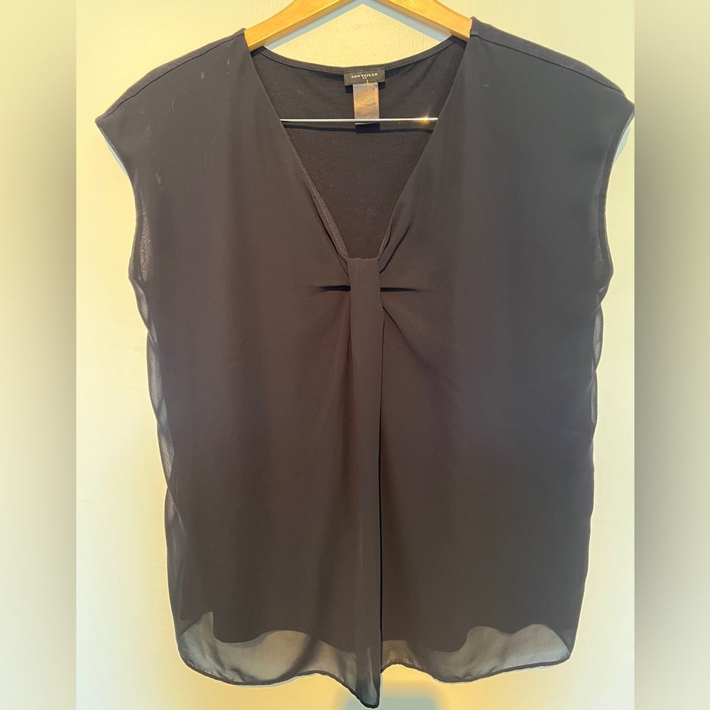 Elegant Navy Sleeveless Top